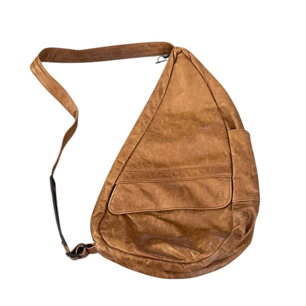 Ameribag vintage Brown Leather side sling bag